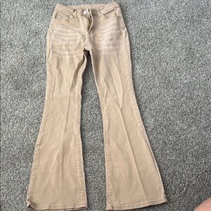 Tan Flare & Wide Leg Jeans